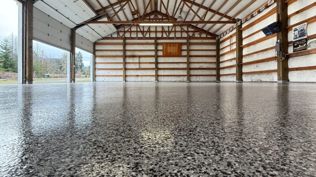 Commercial epoxy floor coating in port huron michigan warehouse